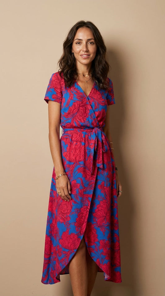 Talia™ | Vestito floreale elegante con scollo a V