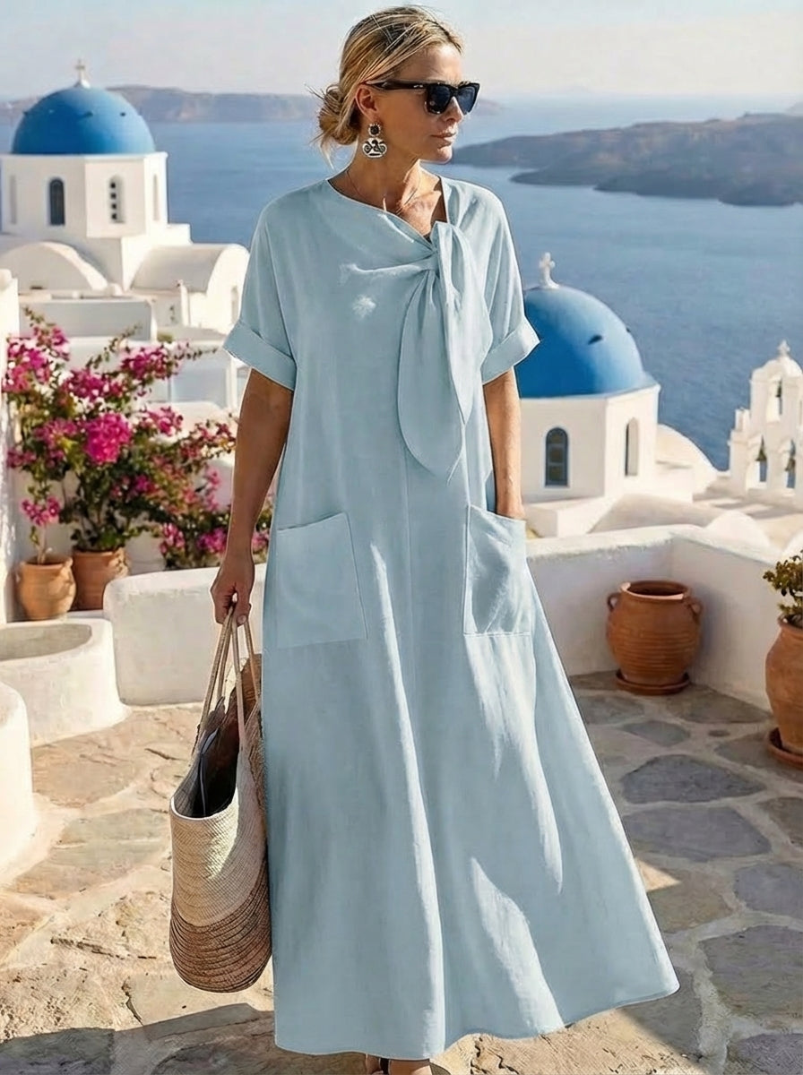 Selvianne™ | Abito elegante con tasche donna