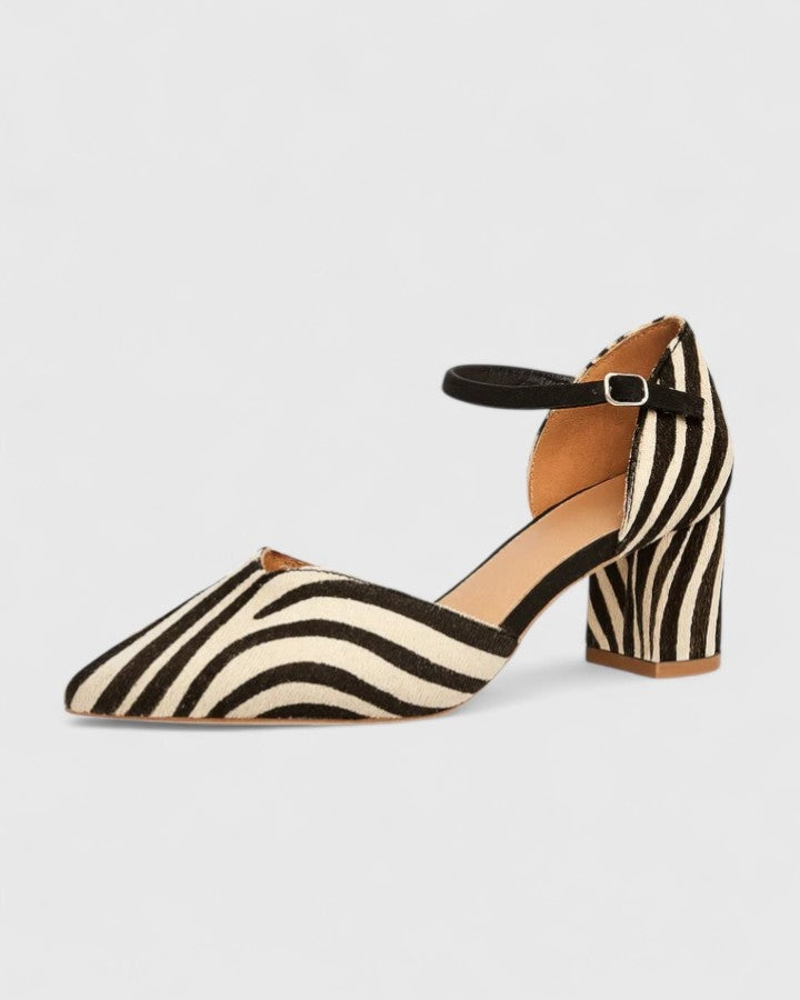 Elle™ | Tacchi a Punta con Stampa Zebra