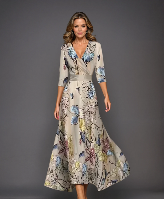 Arianna™ | Abito Chic con Stampa Floreale