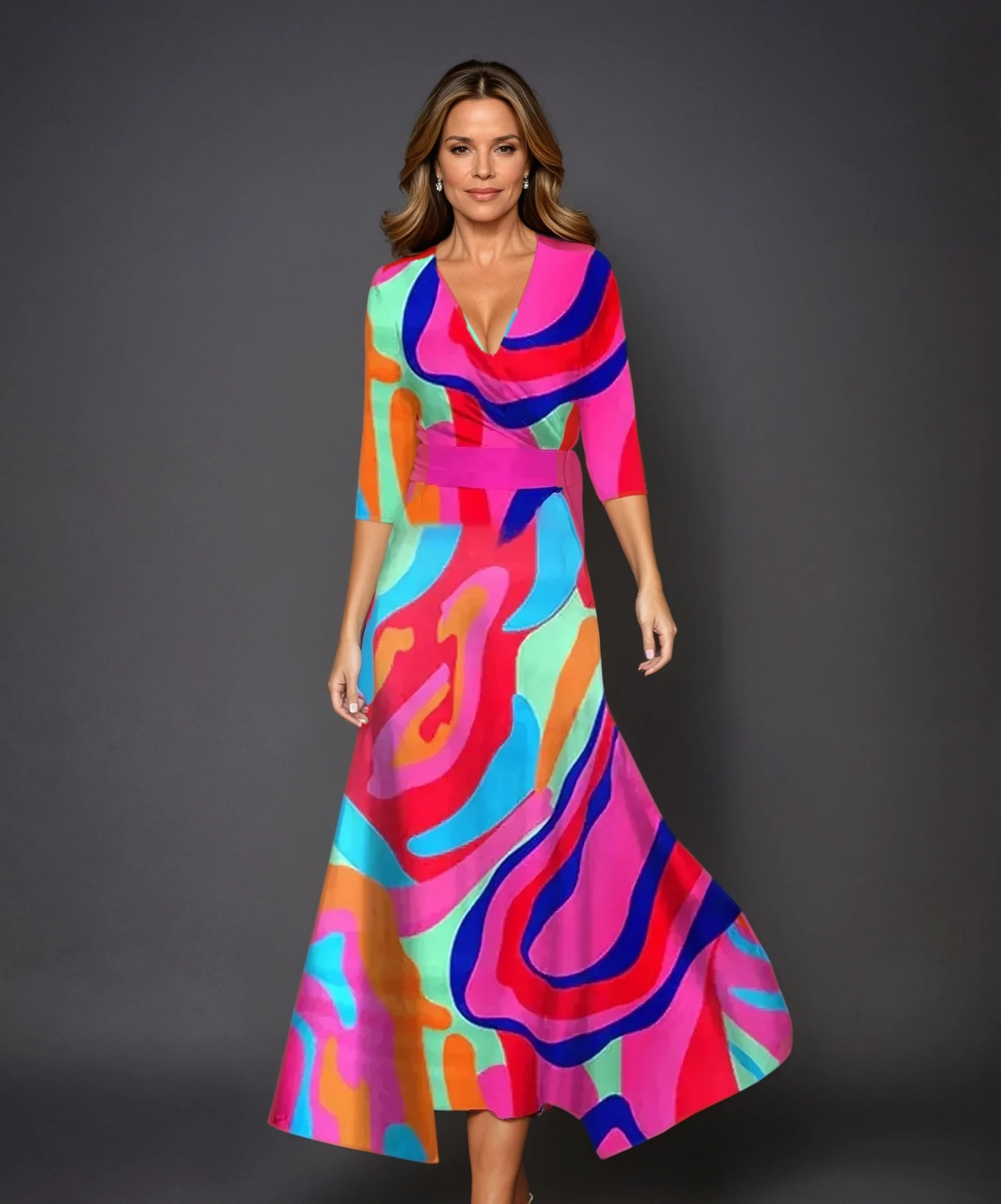 Arianna™ | Abito Chic con Stampa Floreale