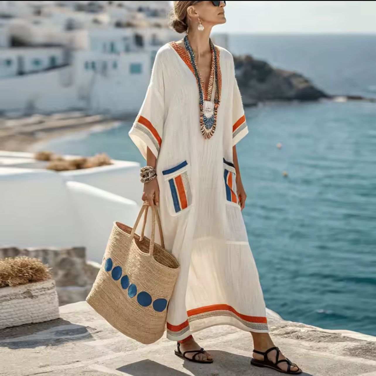 Elegante Mary - Abito lungo da spiaggia per un look estivo alla moda