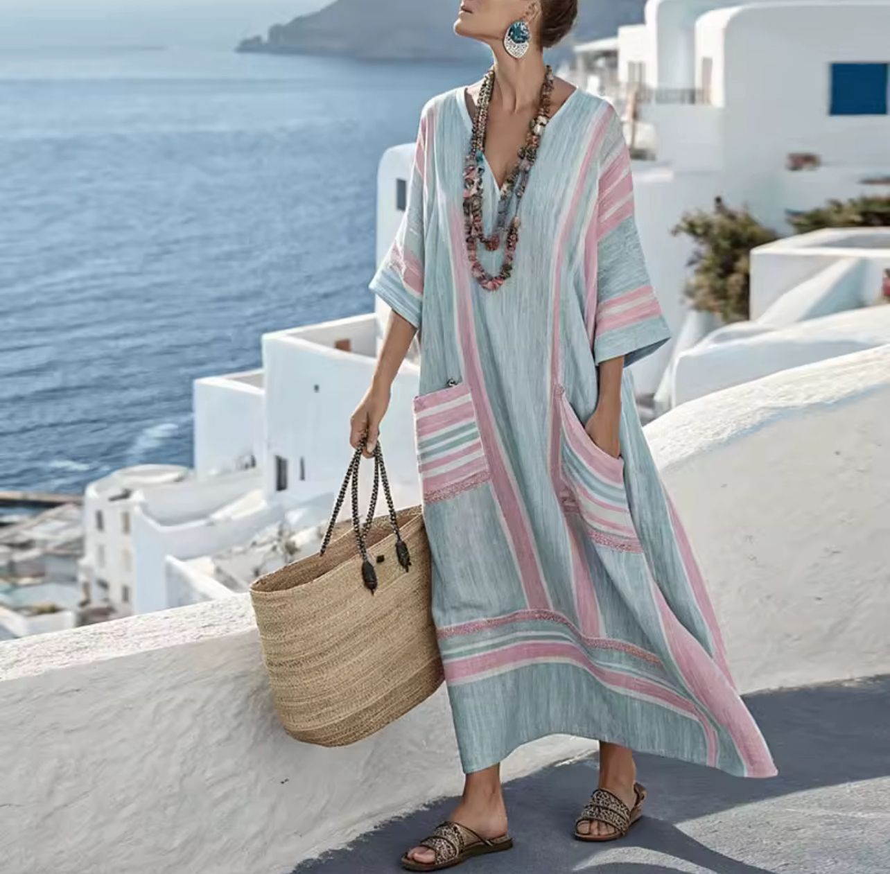 Elegante Mary - Abito lungo da spiaggia per un look estivo alla moda