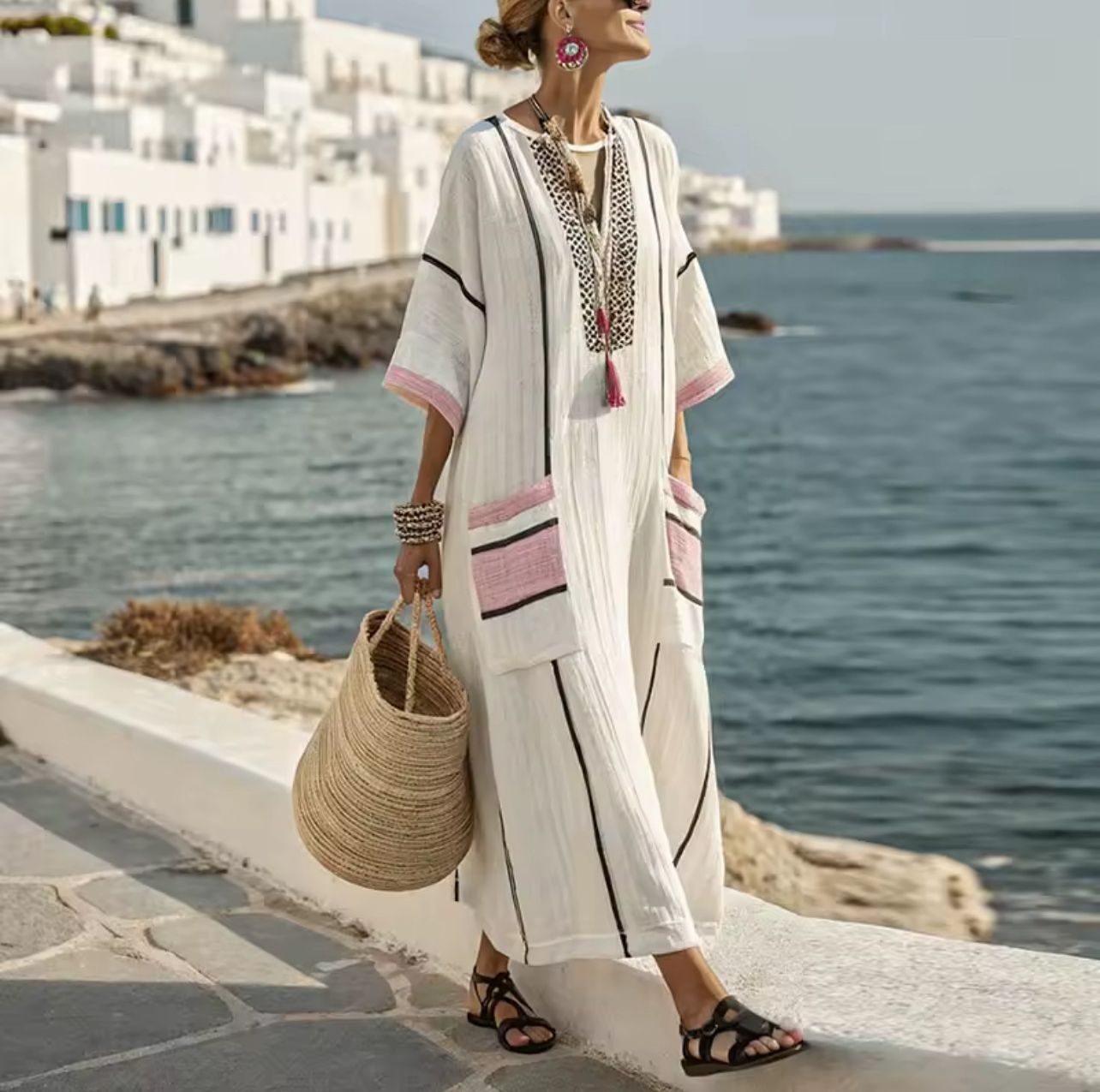Elegante Mary - Abito lungo da spiaggia per un look estivo alla moda