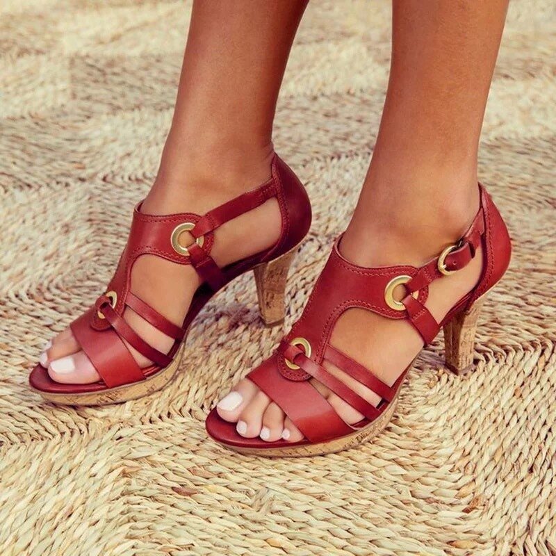 Amaranta™ | Sandali eleganti con tacco stabile