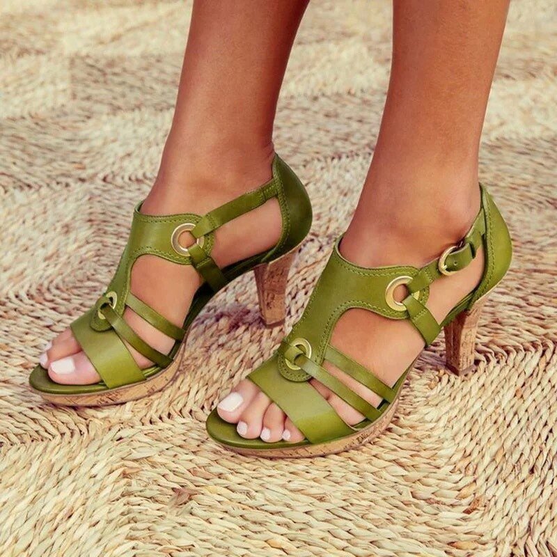 Amaranta™ | Sandali eleganti con tacco stabile