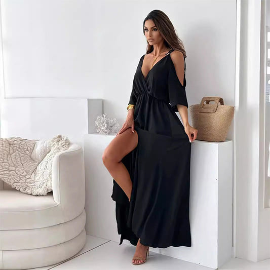 Olivia™ | Abito Maxi Elegante con Spacco