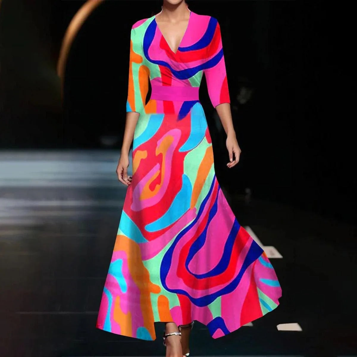 Arianna™ | Abito Chic con Stampa Floreale