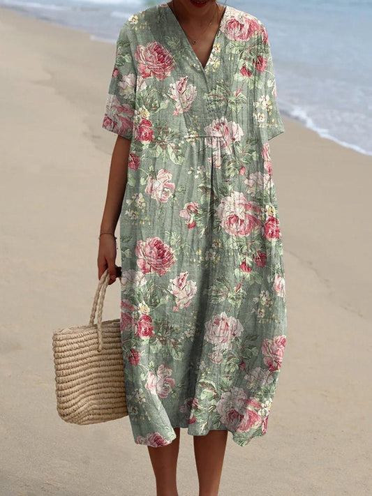 Lina™ | Abito Vintage Floreale